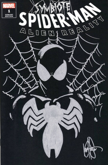 DF SYMBIOTE SPIDER-MAN ALIEN REALITY SGN REMARK HAESER