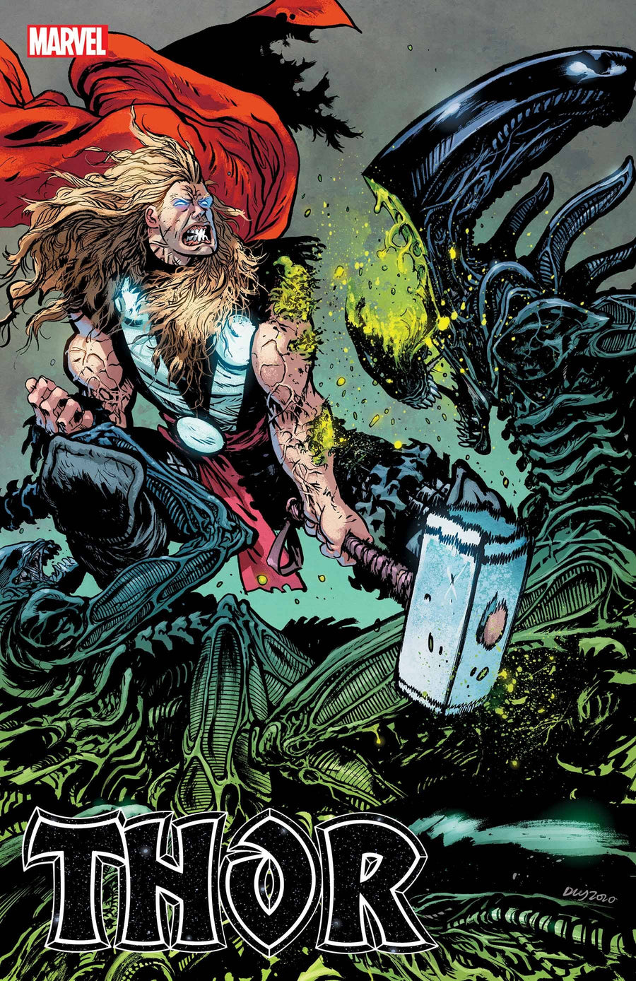 THOR #11 DANIEL WARREN JOHNSON MARVEL VS ALIEN VAR