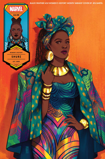 BLACK PANTHER #24 BARTEL SHURI WOMENS HISTORY MONTH VAR