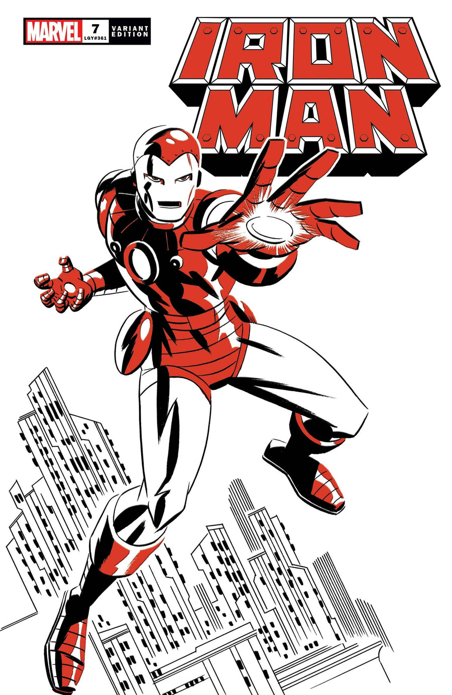 IRON MAN #7 MICHAEL CHO IRON MAN TWO-TONE VAR