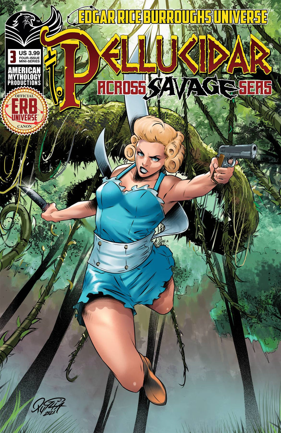 PELLUCIDAR ACROSS SAVAGE SEAS #3 (OF 4) CVR A PUGLIA (O/A)