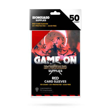IRONGUARD CARD SLEEVES RED 50CT (NET) (O/A) (C: 1-1-2)