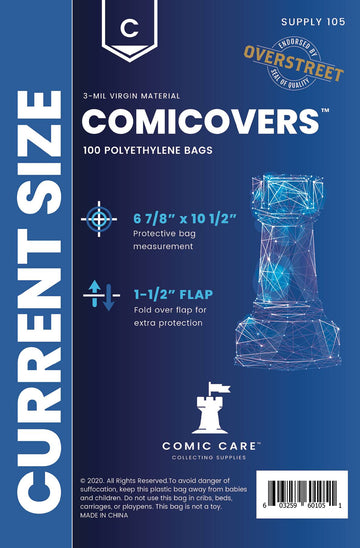 COMICARE CURRENT PE BAGS (PACK OF 100) (NET) (C: 1-1-2)