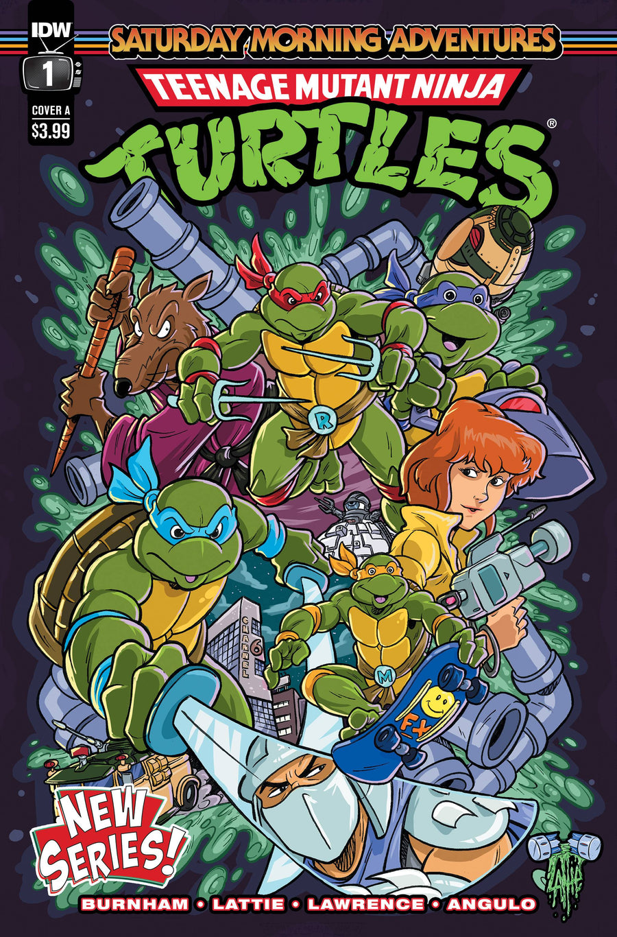 TMNT SATURDAY MORNING ADV CONTINUED #1 CVR A LATTIE