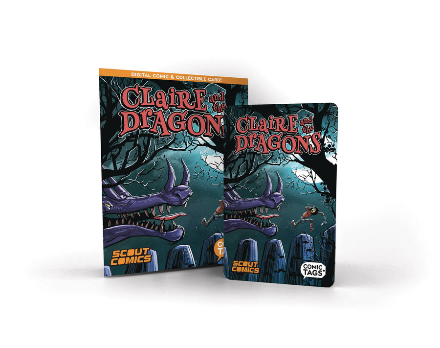 CLAIRE & THE DRAGONS TP COMIC TAG CARD & COMIC