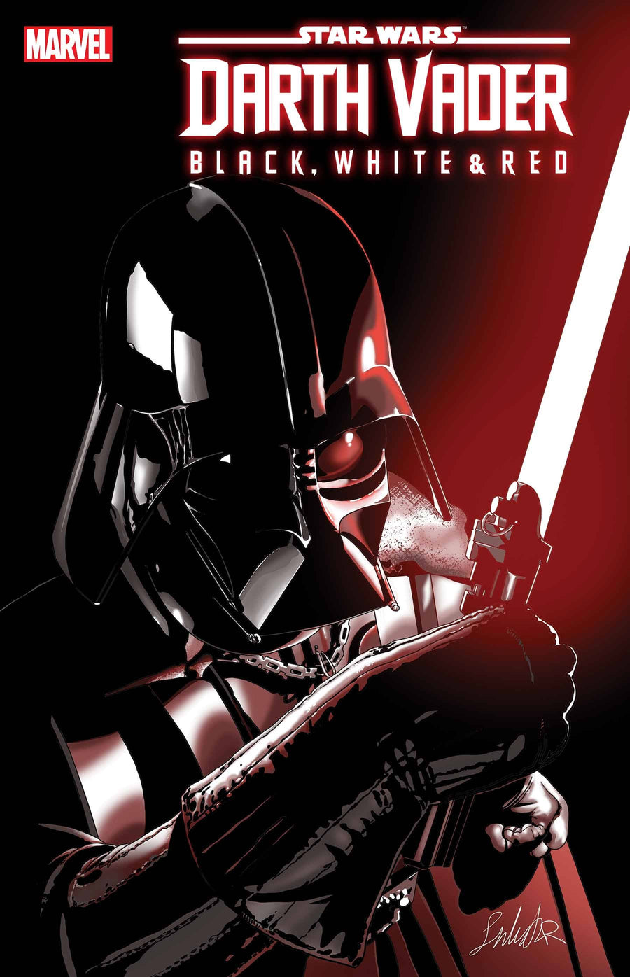 STAR WARS DARTH VADER BLACK WHITE AND RED #2 LAROCCA VAR